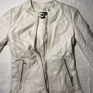 White Leather Jacket